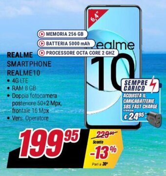 Trony REALME SMARTPHONE REALME10 offerta