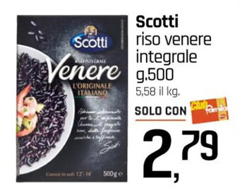 Famila Scotti riso venere integrale g.500 offerta
