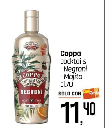 Famila Coppa cocktails Negroni . Mojito cl.70 offerta