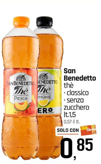 Famila San Benedetto thè lt. 1,5 offerta