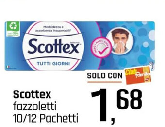 Famila Scottex fazzoletti 10/12 Pachetti offerta