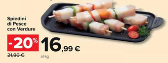 Carrefour Market Spiedini di Pesce con Verdure offerta