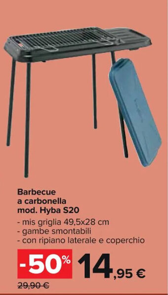 Carrefour Market Barbecue a carbonella mod. Hyba S20 offerta