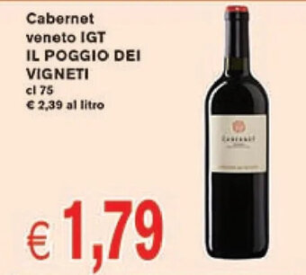 Cabernet veneto IGT IL POGGIO DEI VIGNETI cl 75