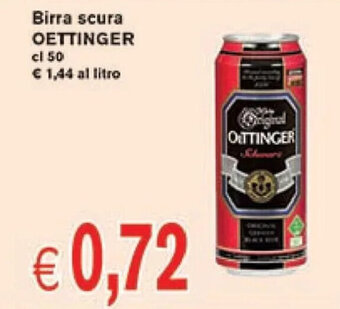 èccoMI Birra scura OETTINGER cl 50 offerta