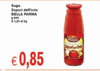 èccoMI Sugo Sapori dell'orto BELLA PARMA g 680 offerta