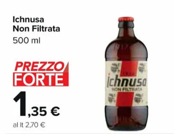 Carrefour Market Ichnusa Non Filtrata 500 ml offerta