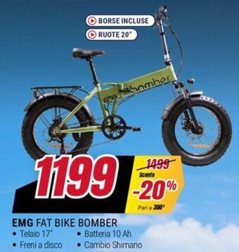 Trony EMG FAT BIKE BOMBER offerta