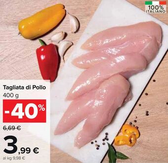 Carrefour Market Tagliata di Pollo 400 g offerta