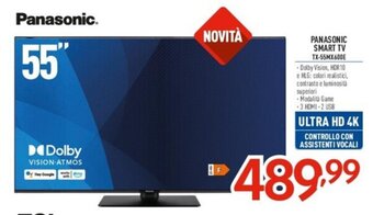 Elettrosintesi PANASONIC SMART TV TX-55MX600E offerta