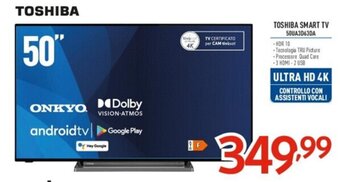 Elettrosintesi TOSHIBA SMART TV 50UA3D63DA offerta