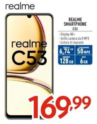 Elettrosintesi REALME SMARTPHONE C53 offerta