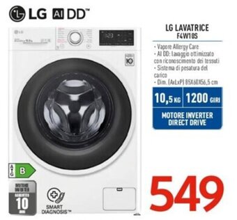Elettrosintesi LG LAVATRICE F4W10S offerta