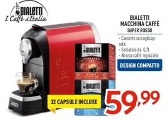 Elettrosintesi BIALETTI MACCHINA CAFFÈ SUPER ROSSO offerta