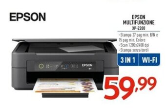 Elettrosintesi EPSON MULTIFUNZIONE XP-2200 offerta