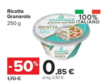 Carrefour Market Ricotta Granarolo 250 g offerta
