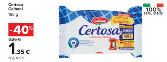Carrefour Market Certosa Galbani 165 g offerta