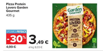 Carrefour Market Pizza Protein Lovers Garden Gourmet 435 g offerta