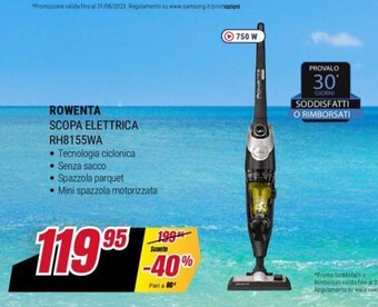 Trony Rowenta SCOPA ELETTRICA RH8155WA offerta