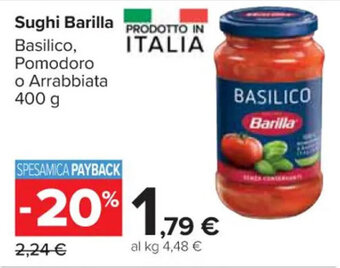 Carrefour Market Sughi Barilla 400 g offerta