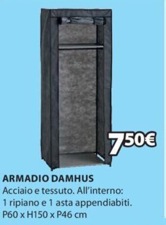 JYSK ARMADIO DAMHUS P60 x H150 x P46 cm offerta