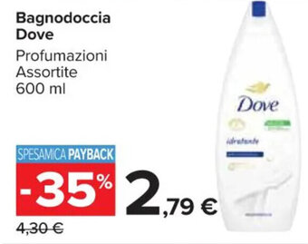 Carrefour Market Bagnodoccia Dove Profumazioni Assortite 600 ml offerta
