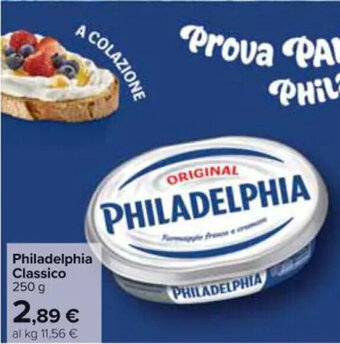 Carrefour Market Philadelphia Classico 250 g offerta