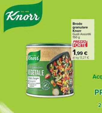 Carrefour Market Brodo granulare Knorr Gusti Assortiti 150 g offerta
