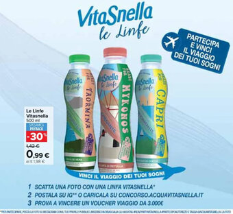 Carrefour Market Le Linfe Vitasnella 500 ml offerta