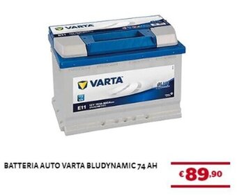 Bricocenter BATTERIA AUTO VARTA BLUDYNAMIC 74 AH offerta