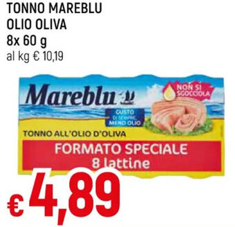 Galassia TONNO MAREBLU OLIO OLIVA 8 x 60 g offerta
