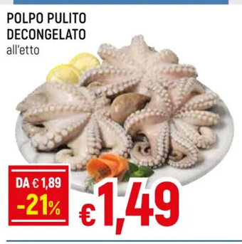 Galassia POLPO PULITO DECONGELATO all'etto offerta