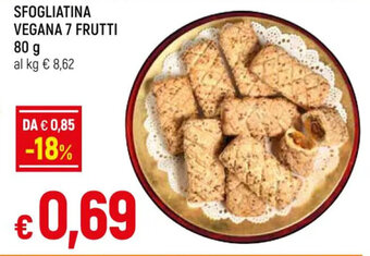 Galassia SFOGLIATINA VEGANA 7 FRUTTI 80 g offerta