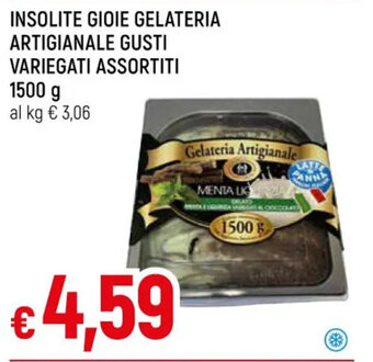 INSOLITE GIOIE GELATERIA ARTIGIANALE GUSTI VARIEGATI ASSORTITI 1500 g