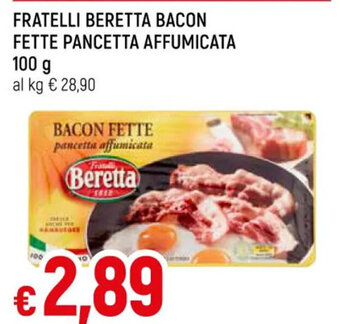 Galassia FRATELLI BERETTA BACON FETTE PANCETTA AFFUMICATA 100 g offerta