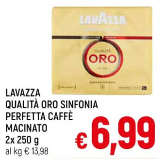 A&O LAVAZZA QUALITÀ ORO SINFONIA PERFETTA CAFFÈ MACINATO 2x 250 g offerta