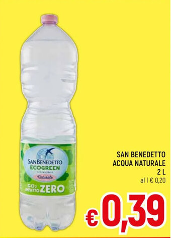 A&O SAN BENEDETTO ACQUA NATURALE 2 L offerta