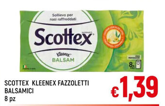 A&O SCOTTEX KLEENEX FAZZOLETTI BALSAMICI 8 pz offerta