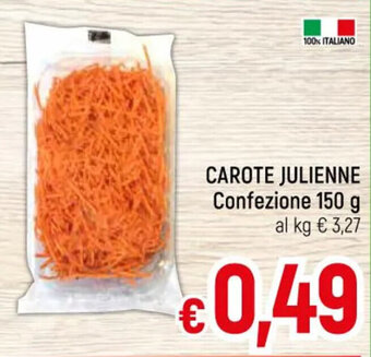 A&O CAROTE JULIENNE Confezione 150 g offerta