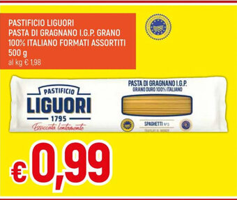 Galassia PASTIFICIO LIGUORI PASTA DI GRAGNANO I.G.P. GRANO 100% ITALIANO FORMATI ASSORTITI 500 g offerta