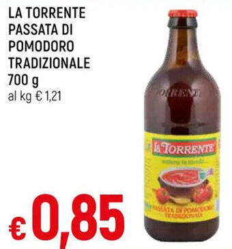 Galassia LA TORRENTE PASSATA DI POMODORO TRADIZIONALE 700 g offerta