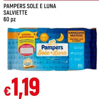 Galassia PAMPERS SOLE E LUNA SALVIETTE 60 pz offerta