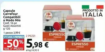 Carrefour Market Carrefour Compatibili Modo Mio Capsule offerta