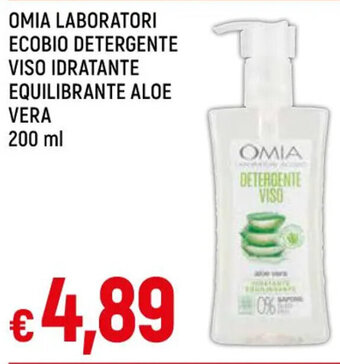 Galassia OMIA LABORATORI ECOBIO DETERGENTE VISO IDRATANTE EQUILIBRANTE ALOE VERA 200 ml offerta