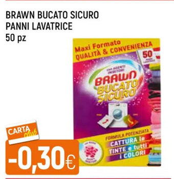 Galassia BRAWN BUCATO SICURO PANNI LAVATRICE 50 pz offerta