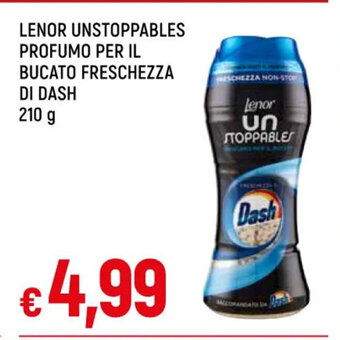 Galassia LENOR UNSTOPPABLES PROFUMO PER IL BUCATO FRESCHEZZA DI DASH 210 g offerta