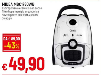 Galassia MIDEA MBC1780WB offerta