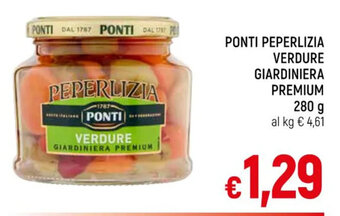A&O PONTI PEPERLIZIA VERDURE GIARDINIERA PREMIUM 280 g offerta