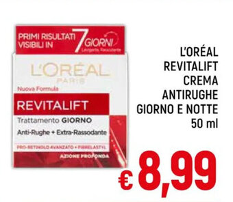 A&O L'ORÉAL REVITALIFT CREMA ANTIRUGHE GIORNO E NOTTE 50 ml offerta