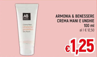 A&O ARMONIA & BENESSERE CREMA MANI E UNGHIE 100 ml offerta